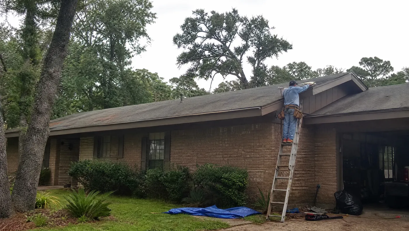 Roof replacement on an established home in Quail Valley, Missouri City Texas